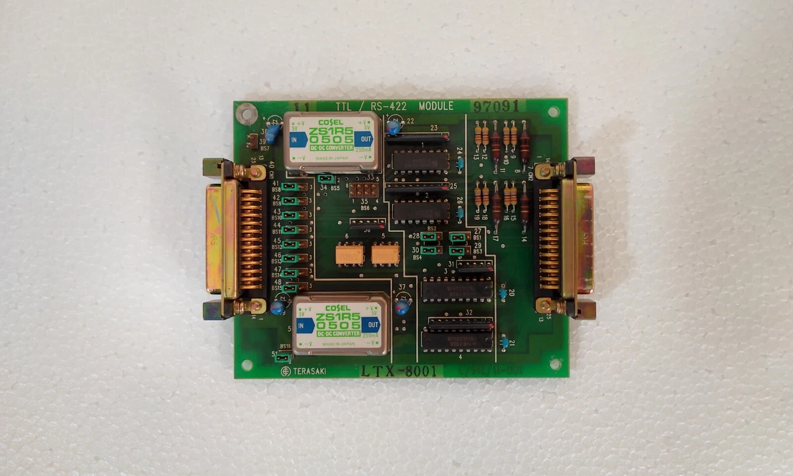 Terasaki ltx-8001 / LTX - 8001 Converter Module PCB ttl/rs-422 / TTL/RS-422 PCB